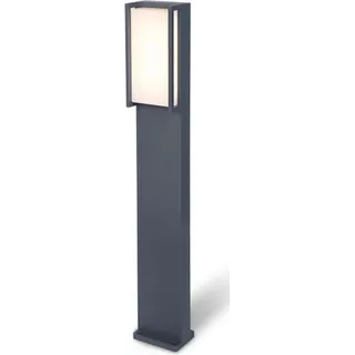 LUTEC QUBO, Außen-Bodenbeleuchtung, Grau, Aluminium, Polycarbonat (PC), IP54, Garten, Straße, I - Grau
