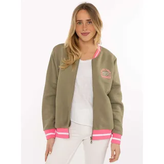 Zwillingsherz Hoodiejacke Sweatbomberjacke Damen, Reißverschluss, – Übergang Frühling Herbst - L/XL,