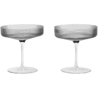 Ferm Living Ripple Champagnerglas 0,15 l 2 St.
