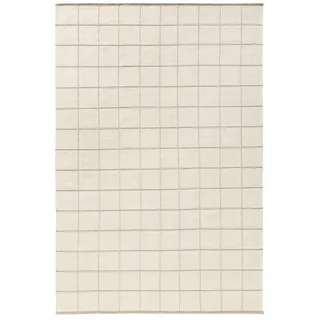 benuta Wollteppich Gyda, rechteckig, Höhe: 6 mm, Kunstfaser, Berber, Ethno-Style, Wohnzimmer weiß 200 cm x 300 cm x 6 mm
