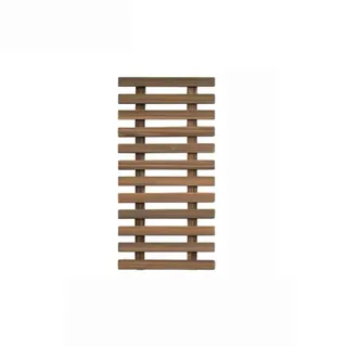 PRUJOY Holz-Blumenregal zum Aufhängen an der Wand, Blumen-Wandregal, Wandbehang, Gitter, Gartendekoration, Garten-Holzaufhänger (60 * 30cm)