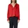 Satinbluse rot 38
