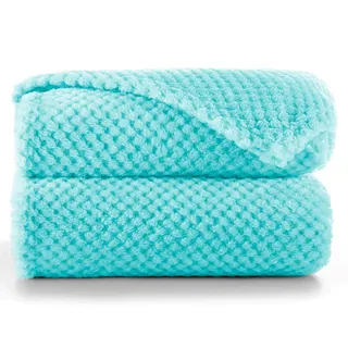 restilo Kuscheldecke 70 x 150 cm Türkis/Grün