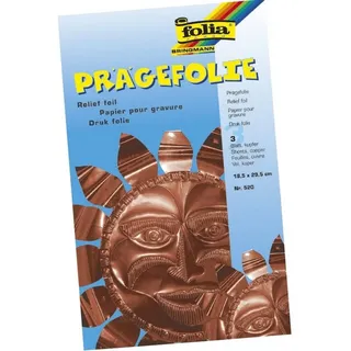 Folia Prägefolie kupfer, 3 Blatt