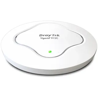 DrayTek VIGOR AP 912C, 2,4 GHz, 5 GHz, 1200 Mbit/s, 802.1x RADIUS, EAP-TLS, HTTPS, PEAP, SNMP, SNMPv2, SNMPv3, WPA2, WPA2-PSK, WPA3, WPA3-PSK, WPS,... - Weiß