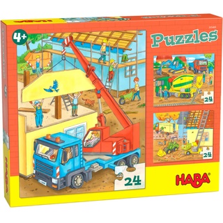 HABA - Puzzle AUF DER BAUSTELLE 3x24-teilig