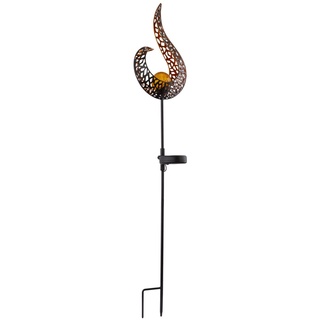 Solarleuchte Metall Schwarz, 1Xled Solarleuchte Metall Schwarz, Led