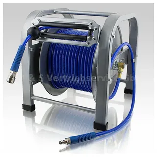 BITUXX 30 Meter Druckluft Schlauchtrommel Automatik Aufroller