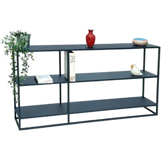 DanDiBo Ambiente Konsolentisch Standregal 140 x 70 x 25 cm Schwarz