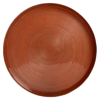 HOMLA VIREON-Teller mit hohem Rand, 28 cm - Braun