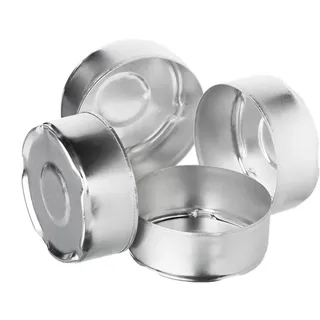 NKlaus 1000 Stück Standard Teelichthüllen Ø 37,5mm für Teelichter Aluminium Kerzenhülle Leer Teelichtdose DxH 3,75x1,5cm Teelichthalter Teelichtschale 1212
