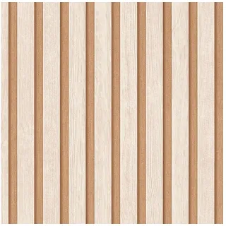 A.S. Création Vliestapete mit Wandpaneelmotiv 0,53 x 10,05 m 786652 Beige-Bronze