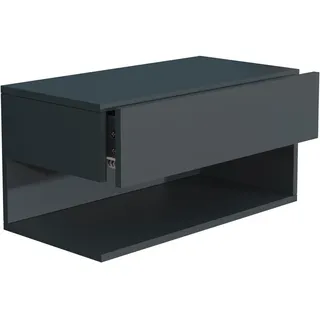 VCM Nachtschrank Usal 60 x 32 x 30 cm Anthrazit