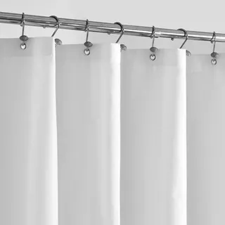 Famanu Duschvorhang Extra lang 182x213 cm - Wasserabweisend, leicht, mit Magneten