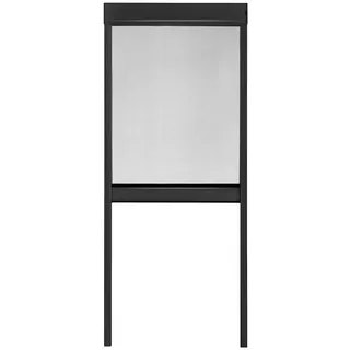 Hecht Insektenschutzrollo elektrisch 110 x 220 cm Anthrazit