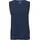 Baumwoll-Tanktop mit blau L