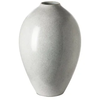 Fink Bodenvase AGNETA Bodenvase - H.40cm x D.27cm - Porzellan - hellgrau/weiß (1 St., Amphore - Grfäß), Elegante Dekovase - Blumenvase & Ziervase für stilvolle Akzente grau