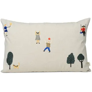 Ferm Living - The Park Kissen, 60 x 40 cm, natur