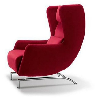 JVmoebel Sessel Sessel Sitz Einsitzer Design Gelb Polster Wohnzimmer Möbel Ohrensessel (Sessel), Made in Europe rot