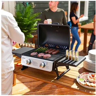 Outsunny Gasgrill schwarz
