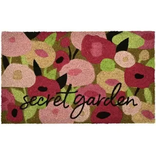 Gift Company Fussmatte, Motiv: Secret Garden, Mehrfarbig, 75x45x1,5cm