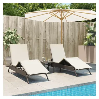 vidaXL Sonnenliege 59 x 24 x 59 cm Braun