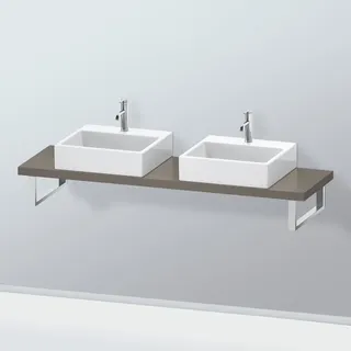 Duravit L-Cube Konsolenplatte, 2 Ausschnitte, LC101C09090#140,