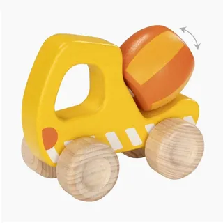 goki Spielzeug-LKW Betonmischer, (packung, 1-tlg., set), das erste Schiebefahrzeug eines Kindes gelb