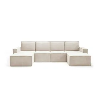 Wohnlandschaft  Orto , beige , Maße (cm): B: 320 H: 93