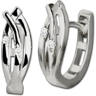 GoldDream Creolen Leaf Zirkonia 5633 15,0mm x 11,0mm