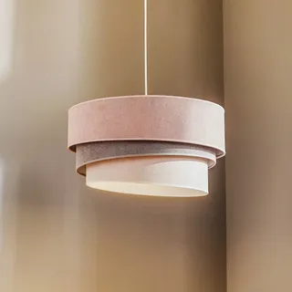 Duolla 1-flg. 45 cm rosa/grau/weiß