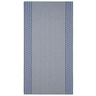 WestCraft Geschirrtuch Grubentuch Grubentücher Küchentuch Halbleinen - 50 x 100 cm - kariert, (1-tlg), DAS ORIGINAL! waschbar bis 95 Grad Geschirrtuch aus Leinen & Baumwolle blau|grau 50 cm x 100 cm
