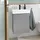 Waschbeckenunterschrank Anschlag links 41 x 55 cm Glossy Grey