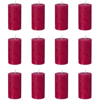 Butlers Stumpenkerze, Rot, Paraffin, 13 cm, Dekoration, Kerzen & Zubehör, Stumpenkerzen