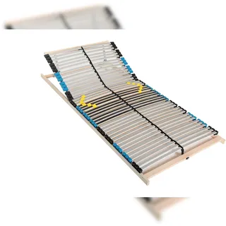Sleepneo Premium Lattenrost 100x200, Lattenrahmen Buche, 7 Komfortzonen, 42 Latten, Federholzrahmen Made in Germany,  Kopfteil verstellbar, Traglast 150Kg