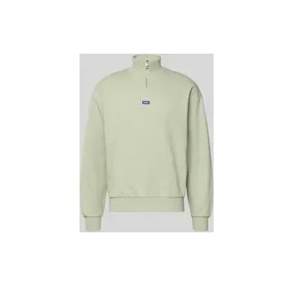 Regular Fit Troyer aus reiner Baumwolle Modell 'NEELER', Mint, S