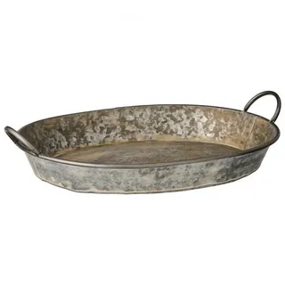 ib laursen Tablett Urban Garden Länglich Oval mit Henkeln (55x39x10,5cm)