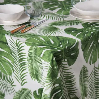 Excelsa Tischdecke Foliage 140 x 180 cm Grün