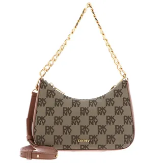 DKNY Jenna Demi Umhängetasche Synthetik Brown