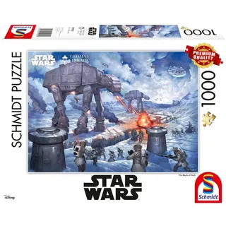 Schmidt Spiele Puzzle Thomas Kinkade Studios: Star Wars - Die Schlacht von Hoth, 1000 Puzzleteile