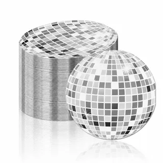 40 Stück Disco Ball Servietten 33×33 cm, Disco Party Deko, 70er 80er 90er Jahre Motto Geburtstag Junggesellinnenabschied Hochzeit Cocktail Party Dekoration