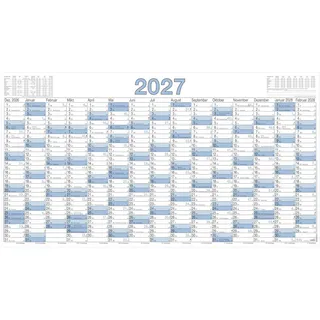 Zettler Plakatkalender 15 Mon Wandkalender 2027 gerollt
