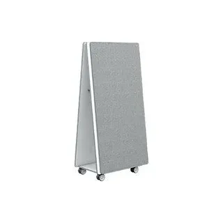 Nobo Move & Meet Mobile Whiteboard- & Notiztafel-System, 2 Whiteboards, 2 Notiztafeln, 900 x 1800 mm, magnethaftend, fahrbar