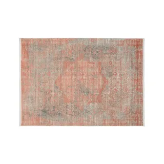 Teppich , rot , Viskose , Maße (cm): B: 80 H: 0,8