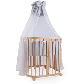 Waldin Babybett Grau 73 x 123 cm