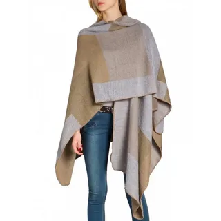 Caspar Poncho Caspar PON008 Damen Poncho braun