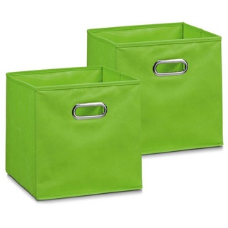 HTI-Living Aufbewahrungsbox »Aufbewahrungsbox Vlies Grün 2er-Set« (Set, 2 St), Ordnungsbox Faltbox Regalbox grün