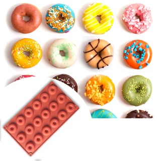 FantasyDay Premium Donut Form Silikon Backform Muffinform für Muffins, Cupcakes, Kuchen, Pudding, Eiswürfel und Gelee - Eindrucksvolle Kreationen, Hochwertige Silikon-Kuchenform Brotbackform