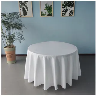 Jirex Trading Company Tischdecke Luxuriöse Runde Tischdecke Polyester versch.Größe Ø 180 cm