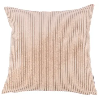 SCHÖNER LEBEN. Fellkissen Kissenhülle Breitcord Baby Rib beige 70x70cm, made in Germany,handmade,wasserabweisend,pflegeleicht beige quadratisch | 70 cm x 70 cm